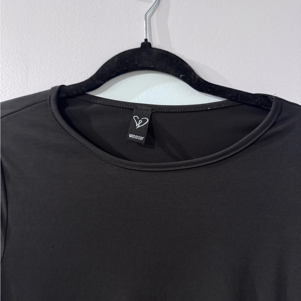 Windsor Black Ruched Mini Dress - Picture 3 of 3